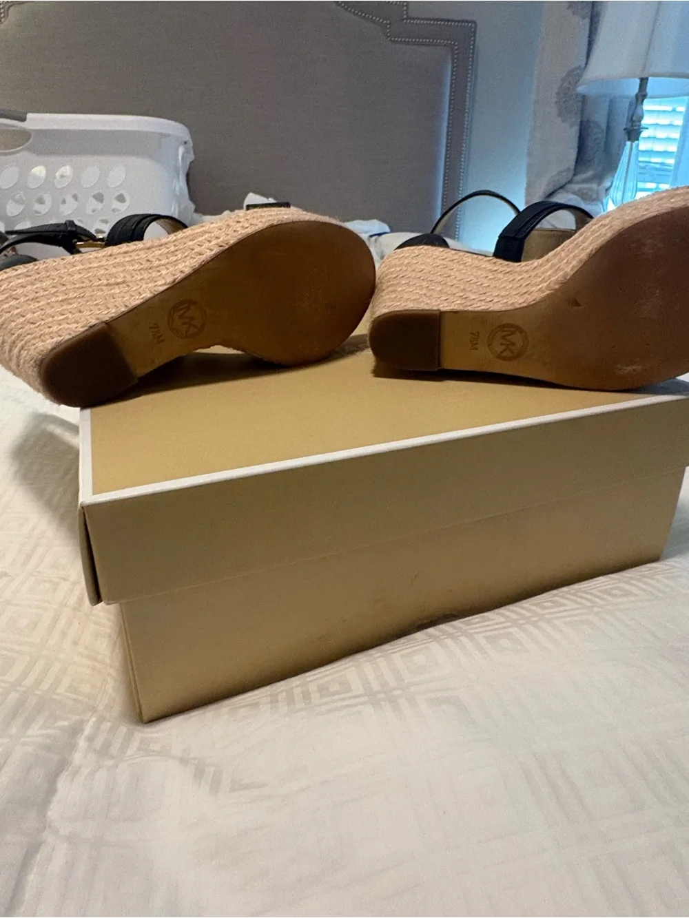 Michael Kors Finley Wedge in Black - 7 1/2 EUC